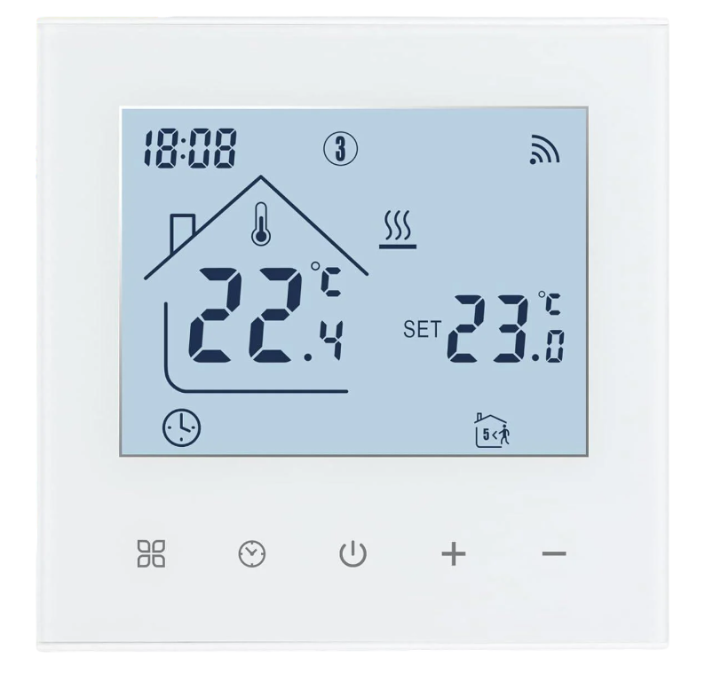Термостат Wi-Fi умный BEOK TDR89W-WIFI-WP для котла и теплого пола (5/492)