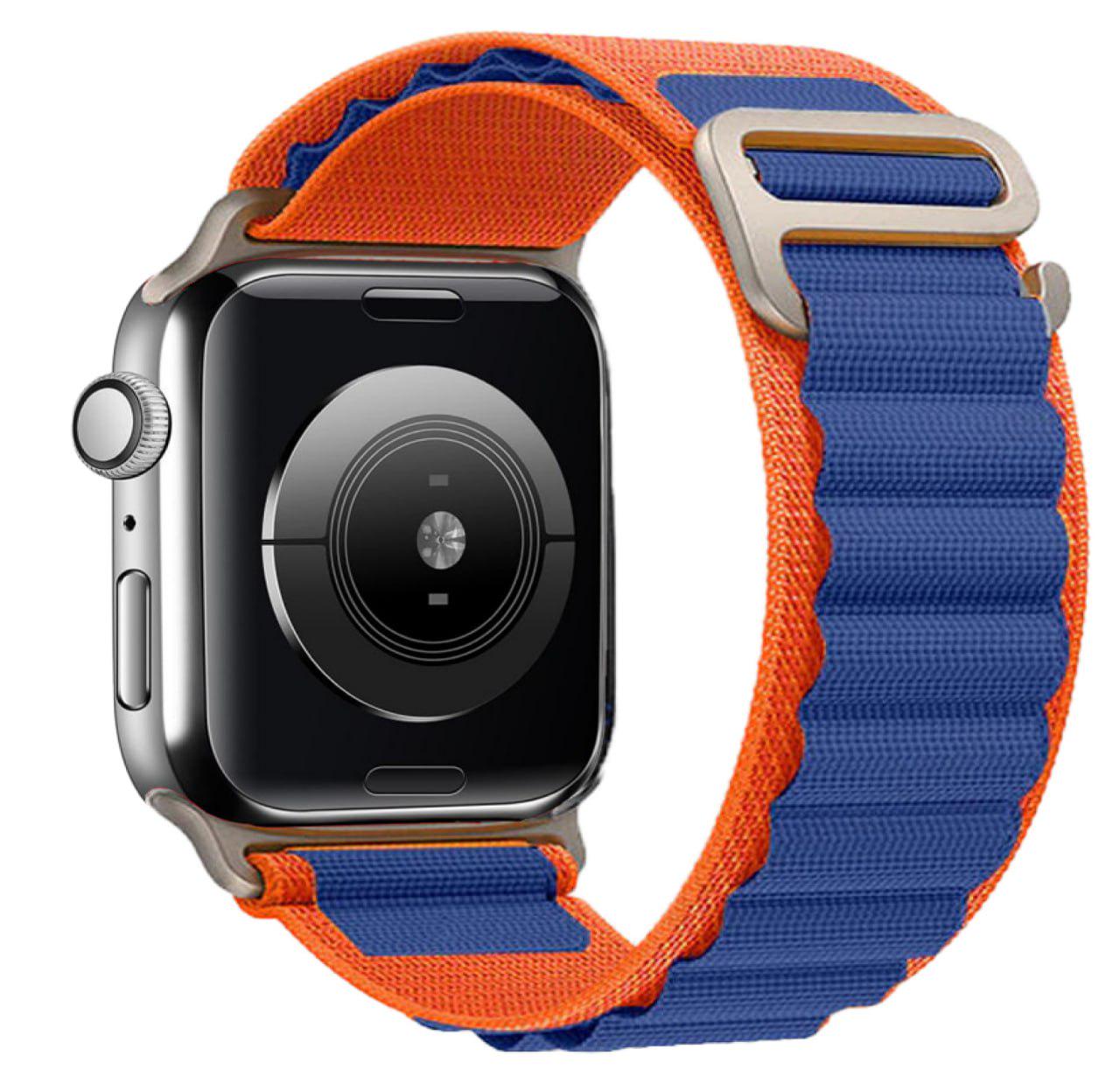 Ремінець Alpine Loop Band для Apple Watch 45 мм Orange/Blue (13753559)