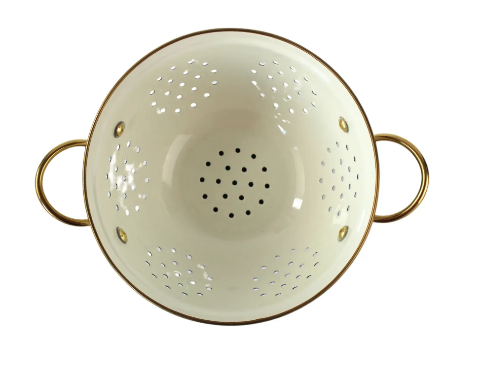 Дуршлаг эмалированный PEONY Elmani на ножке d 20 см - фото 5