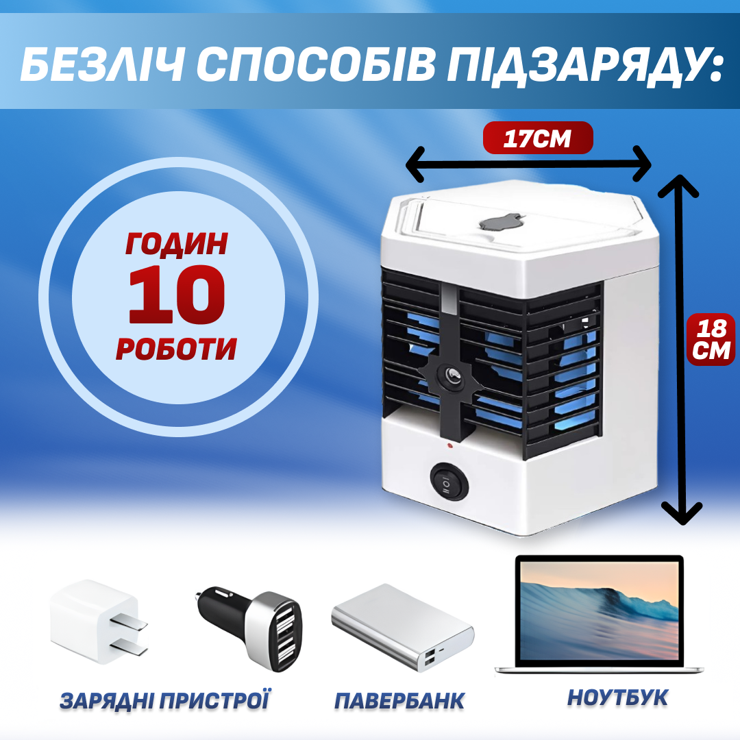 Кондиционер портативный Arctic air ultra pro настольный 3в1 USB (a90be10e) - фото 6