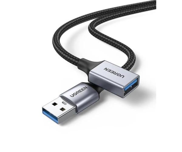 Кабель Data UGREEN US115 USB 3,0 Extension Cable Aluminum Case 0,5 м Black