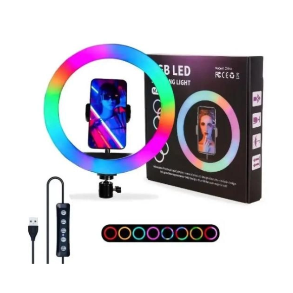 Лампа кільцева та штатив RGB (MJ26T) - фото 12