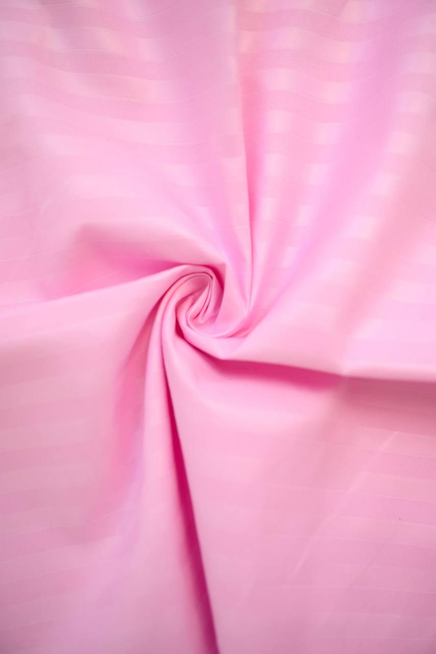 Комплект постільної білизни Signorina Siena зі страйп-сатину євро 50х70 см/70х70 см Рожевий (0019E) - фото 5