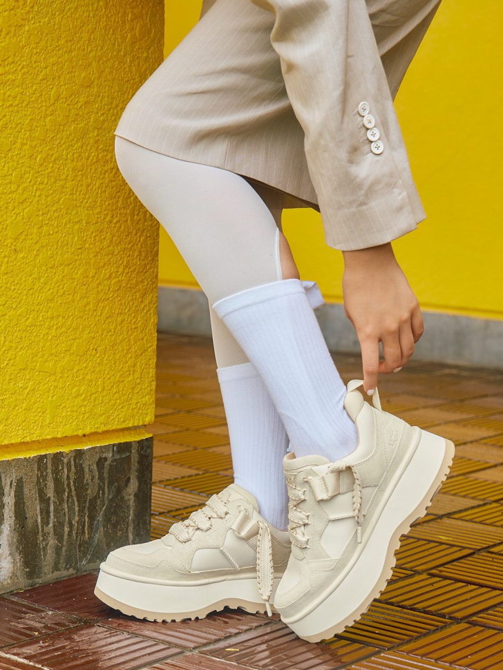 ᐉ Кросівки жіночі UGG Astromel Jasmine FUR р. 36 Світло-сірий