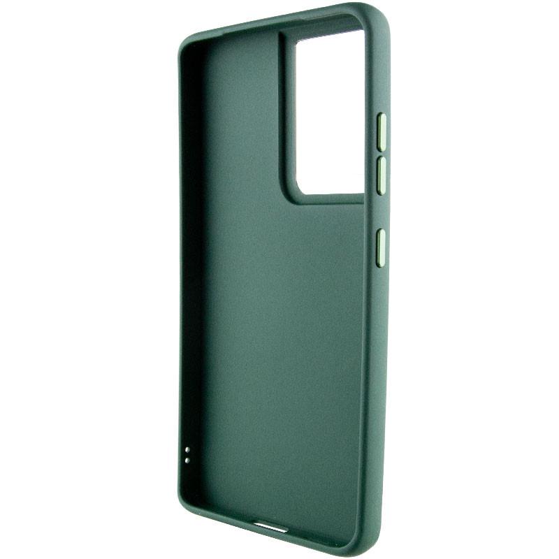 Протиударний TPU Чохол Bonbon Metal Style with MagSafe для Samsung Galaxy S21 Ultra Зелений / Army Green - фото 3