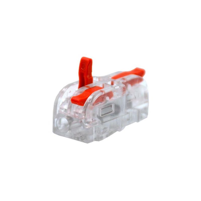 Клемма проходная Tactix 0,08-4 мм2 32А 1-2 наборная 29,7х12,8х13 мм Оранжевый (DF-12TO)