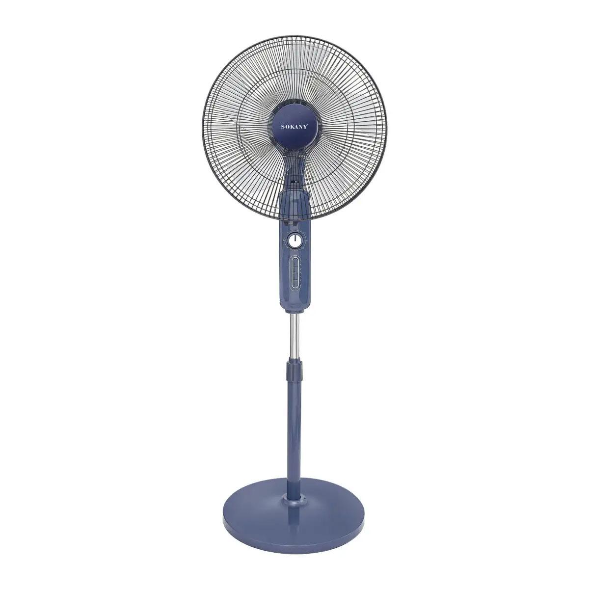 Вентилятор підлоговий Sokany з 3 швидкостями та 5 металевими лопатями Ø 45 см (SK-19007)