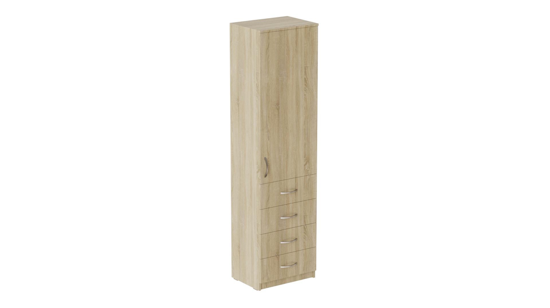 Пенал Ferrum-decor Анжело на 3 полки с дверью и 4 ящиками ДСП 16 мм 1900x500x380 мм Дуб Сонома (FRD-104968) Пенал Ferrum-decor Анжело на 3 полки с дверью и 4 ящиками ДСП 16 мм 1900x500x380 мм Дуб Сонома (FRD-104968)