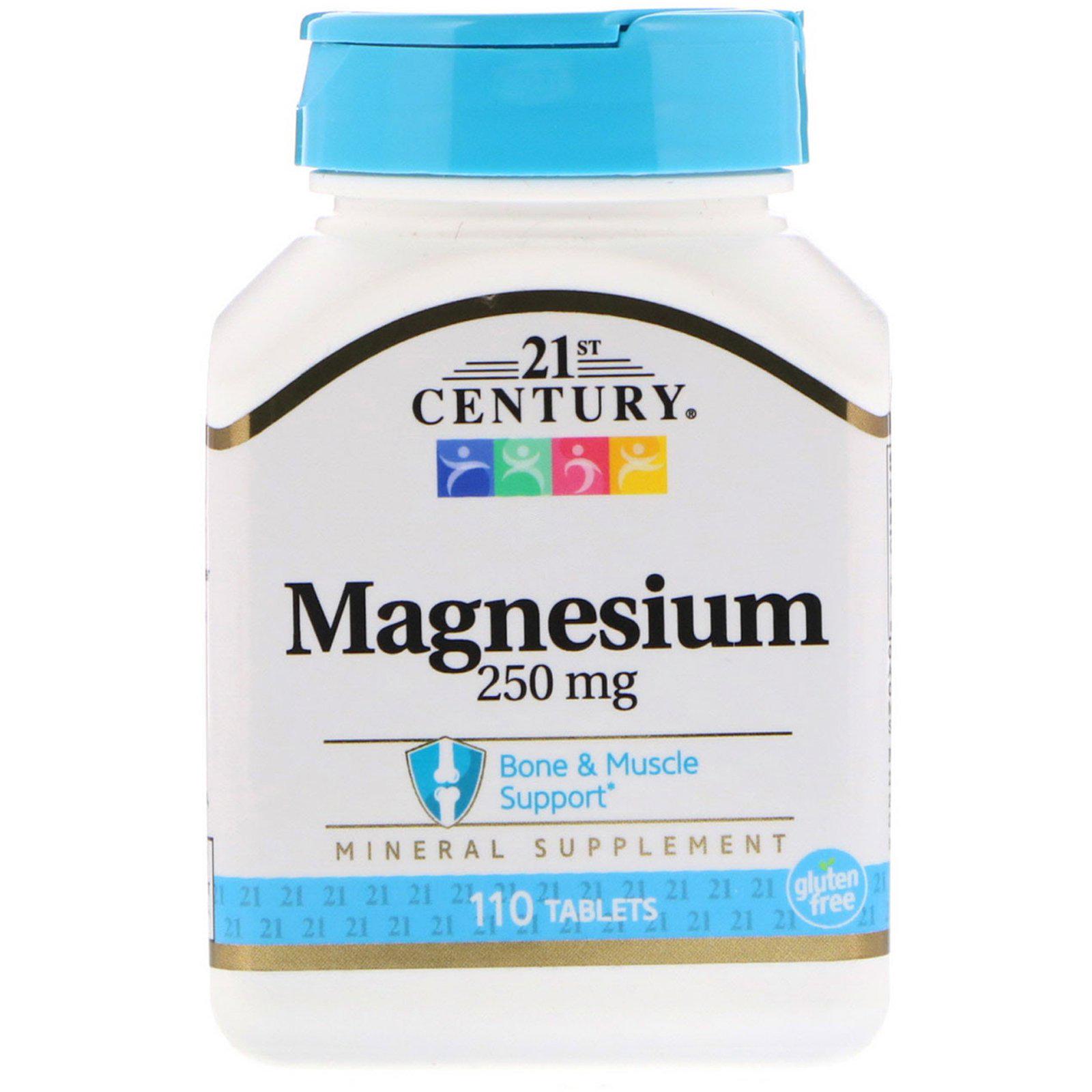 Магний 21st Century Magnesium, 250 mg 110 таблеток