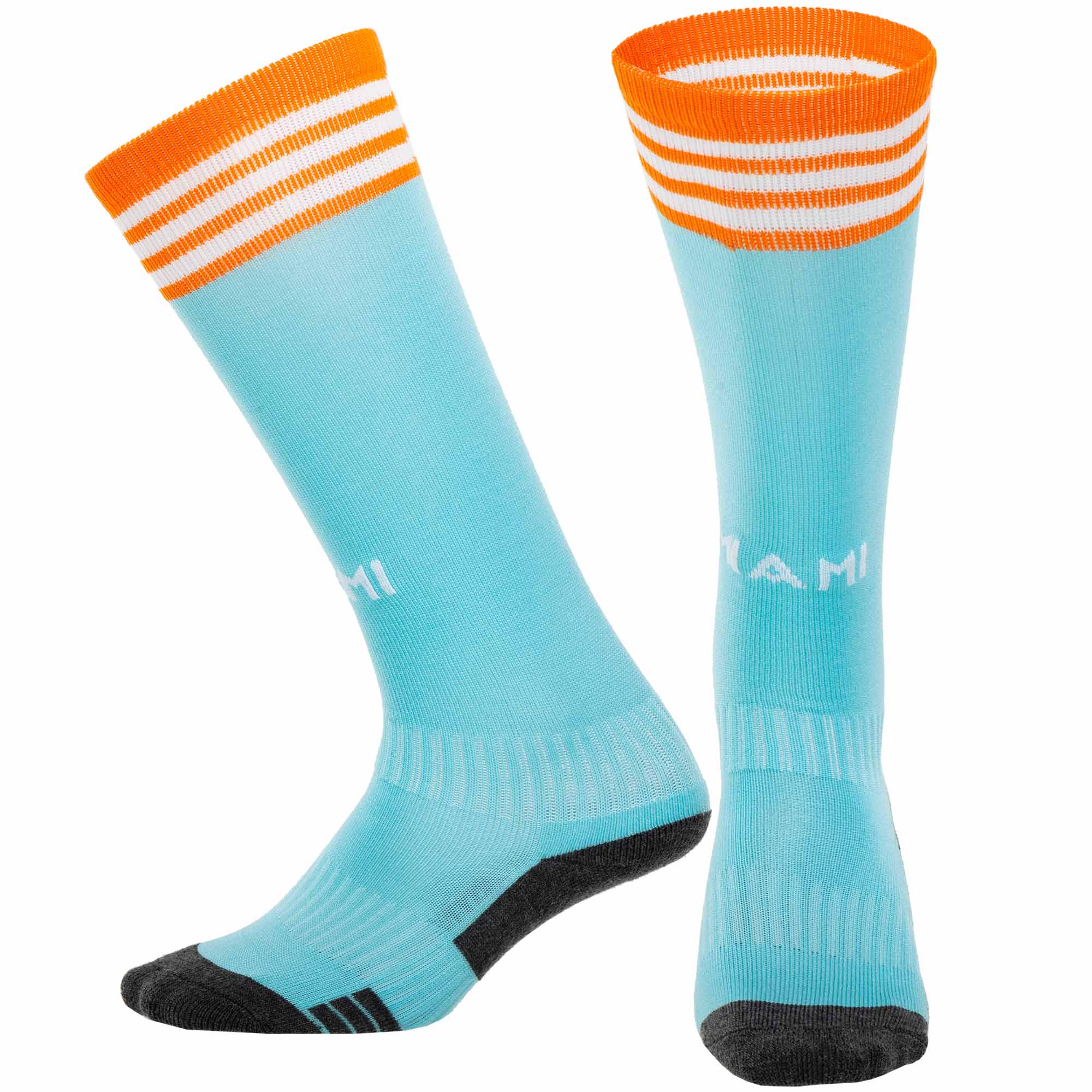 Гетры детские с символикой футбольного клуба SPOINT INTER MIAMI THIRD 2025 ETM2562г. 34-38 Бирюзово-оранжевый (ETM2562)