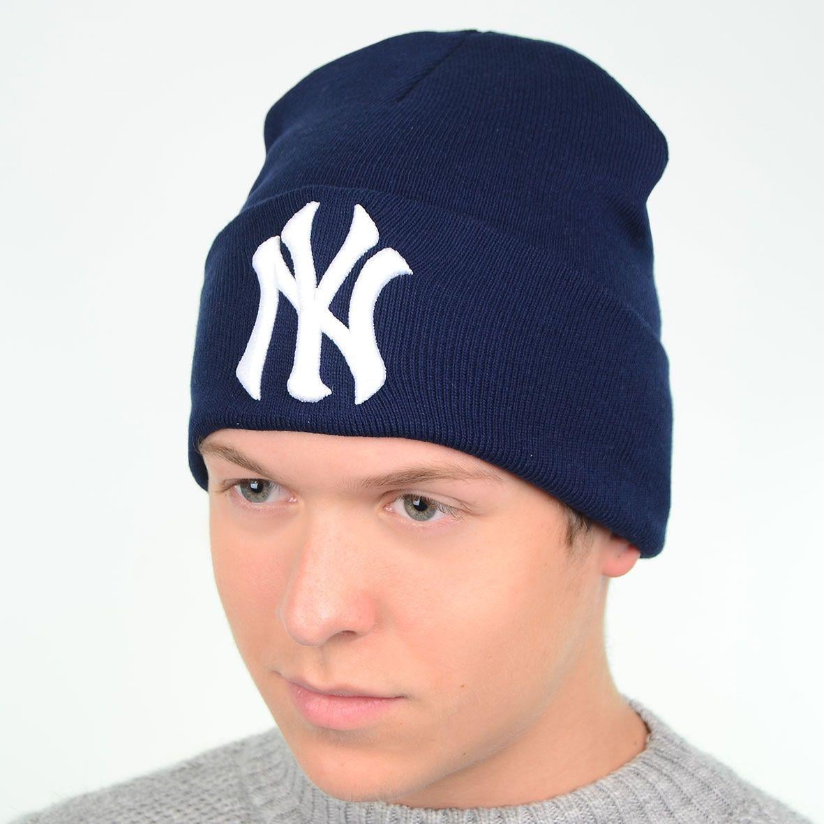 Шапка лопата вязаная New York L19014 One size Темно-синий (41844) Шапка лопата вязаная New York L19014 One size Темно-синий (41844)