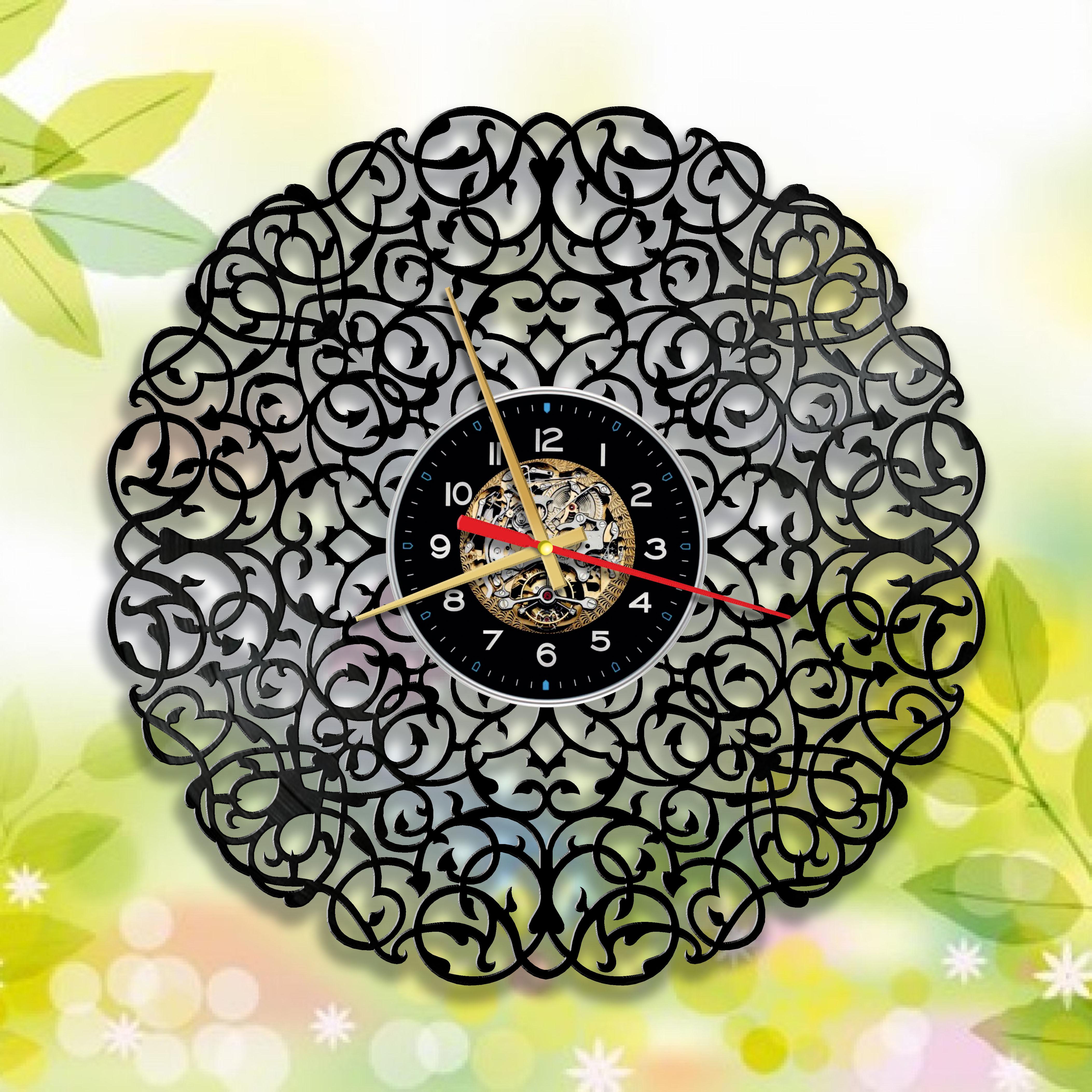 Часы настенные Лофт-винтаж 3360 из виниловой пластинки