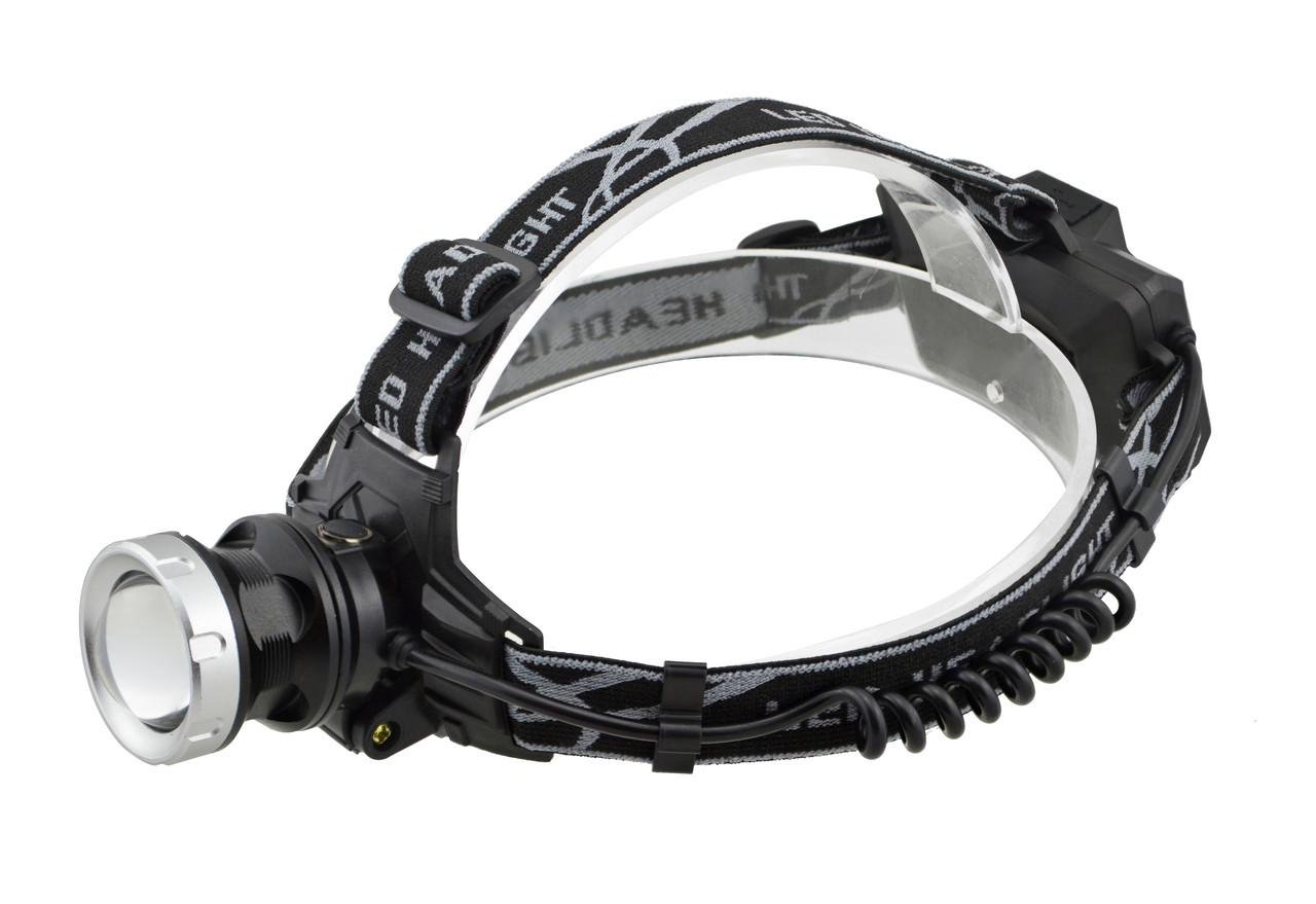 Фонарик налобный COP BL-8070-P50 Q5 Zoom аккумуляторный 3x18650 microUSB Black (3_06315)