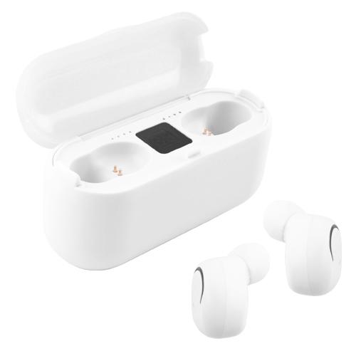Наушники беспроводные TWS F9 с кейсом White (9875471)