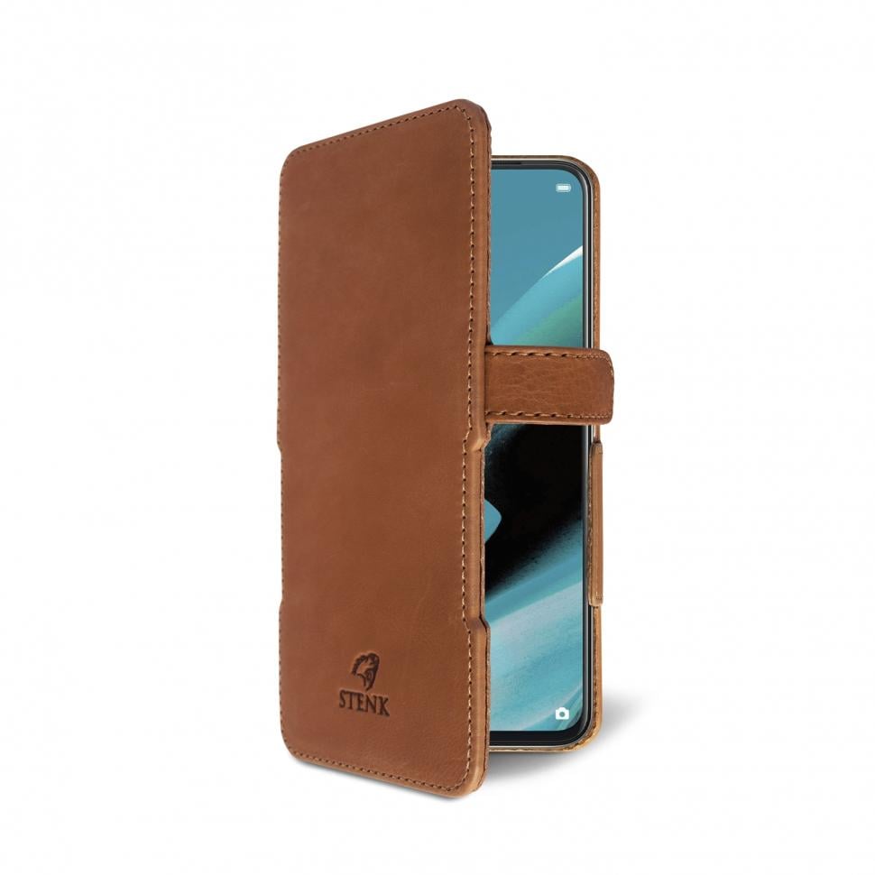 Чехол книжка Stenk Prime для OPPO Reno2 F Коричневый (66864)