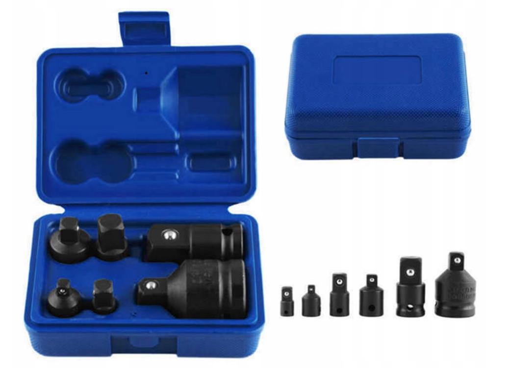 Комплект ударних адаптерів Vorfal 1/2" 1/4" 3/8" 3/4" 6 шт. (18040018102) - фото 5 Комплект ударних адаптерів Vorfal 1/2" 1/4" 3/8" 3/4" 6 шт. (18040018102) - фото 5