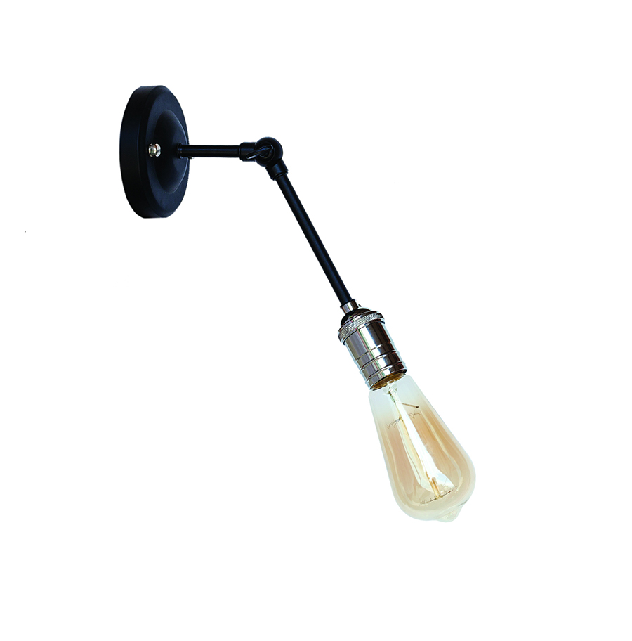 Бра Levistella Lofty индустриальное с патроном AMP17 Черный/Хром (1963530464)