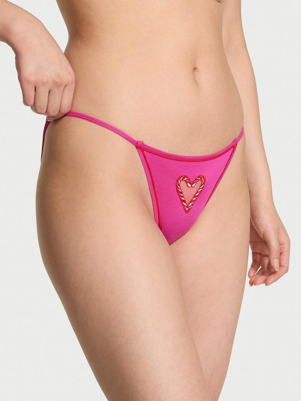 Трусики женские Victoria's Secret Cotton String Bikini S Розовый (3115170948)