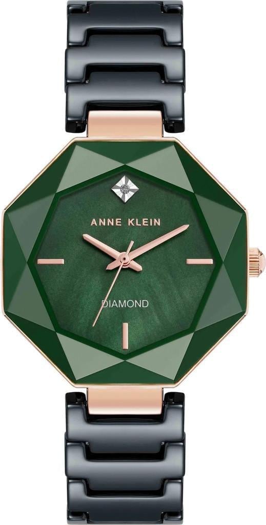 Наручные часы женские Anne Klein AK/5064GNBK с зеленым циферблатом