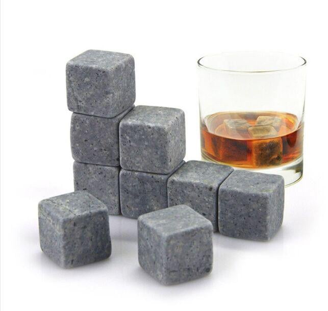 Камни для охлаждения виски Whiskey Stones 9 шт. и мешочек - фото 5