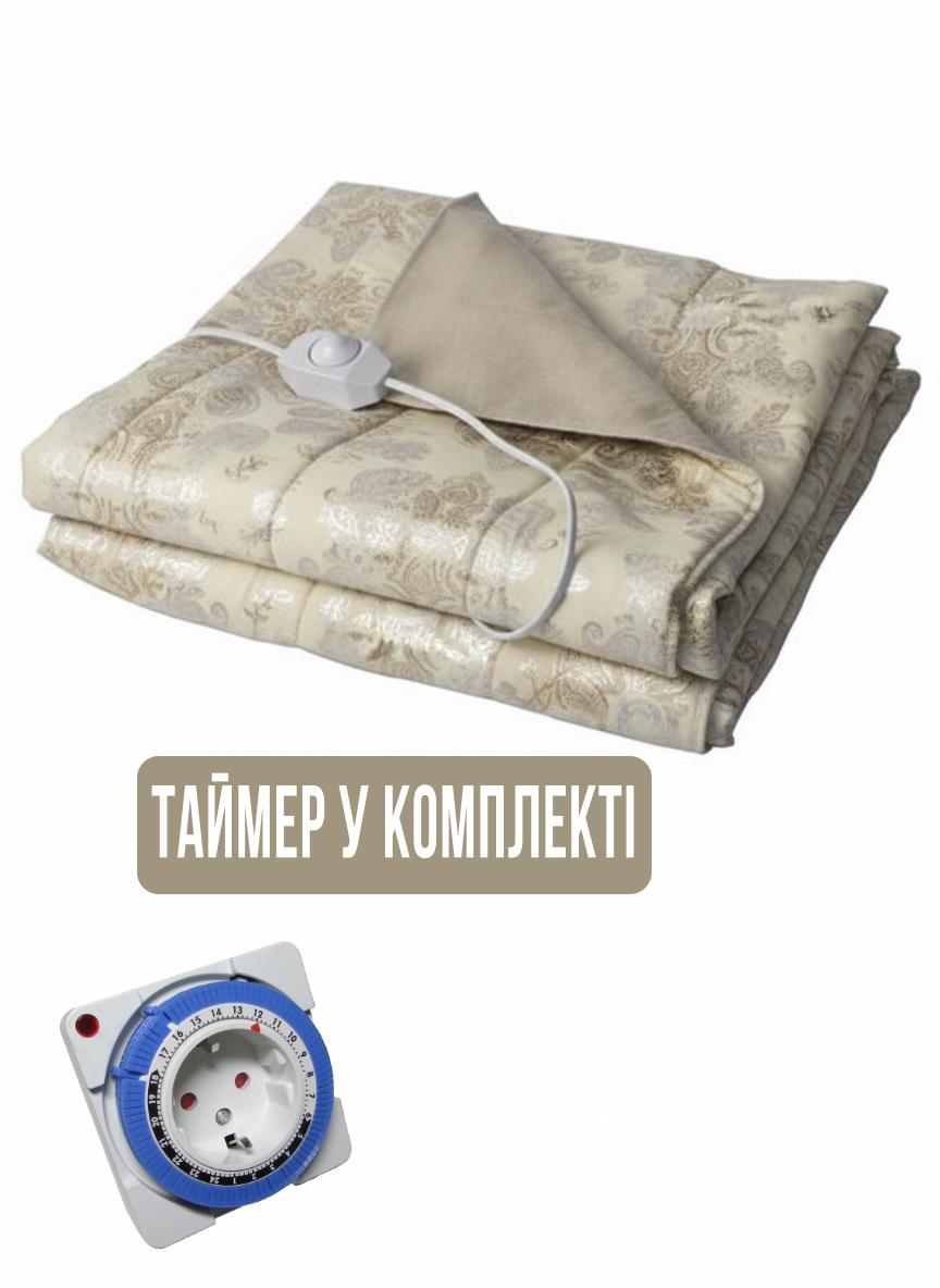 Электропростынь Люкс с автоотключением/таймером и защитой от перегрева 97х157 см (3012) - фото 5 Электропростынь Люкс с автоотключением/таймером и защитой от перегрева 97х157 см (3012) - фото 5