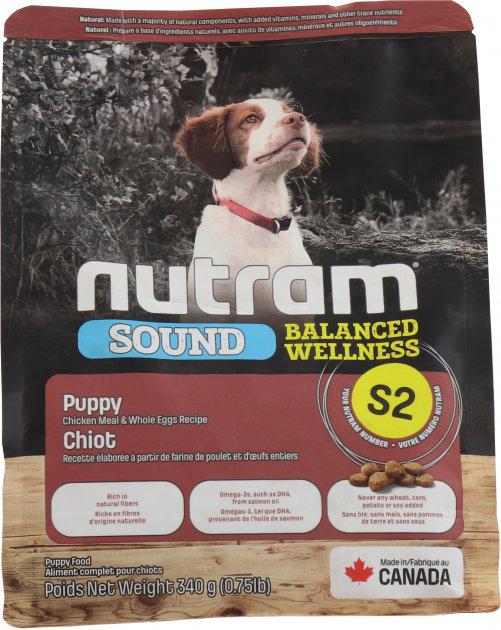 Корм сухой для щенков Nutram S2 Sound Balanced Puppy Chicken 340 г (24149098)