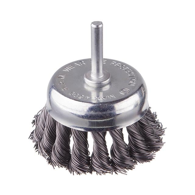 Щітка чашкова Intertool 75 мм для дриля 1/4" пучки крученого дроту (BT-3075)