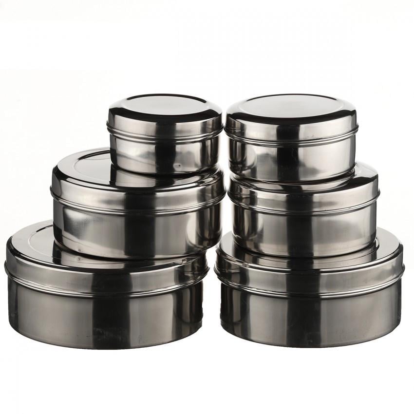 Набор лотков с крышкой A-Plus 0784 из нержавеющей стали 6 шт. (1630634042) - фото 1 Набор лотков с крышкой A-Plus 0784 из нержавеющей стали 6 шт. (1630634042) - фото 1