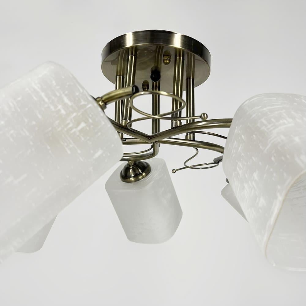 Люстра на 5 плафонів Ø 50 см Бронзовий (9321C/5 AB) - фото 2 Люстра на 5 плафонів Ø 50 см Бронзовий (9321C/5 AB) - фото 2