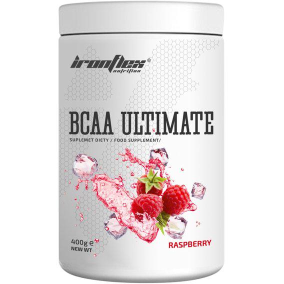 Аминокислота BCAA для спорта IronFlex BCAA Ultimate Instant 400 г 40 порций Raspberry