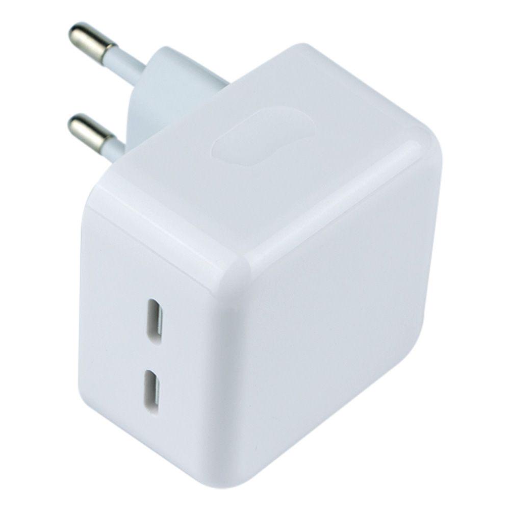 Сетевое зарядное устройство 50W Dual USB-C Power Adapter Белый