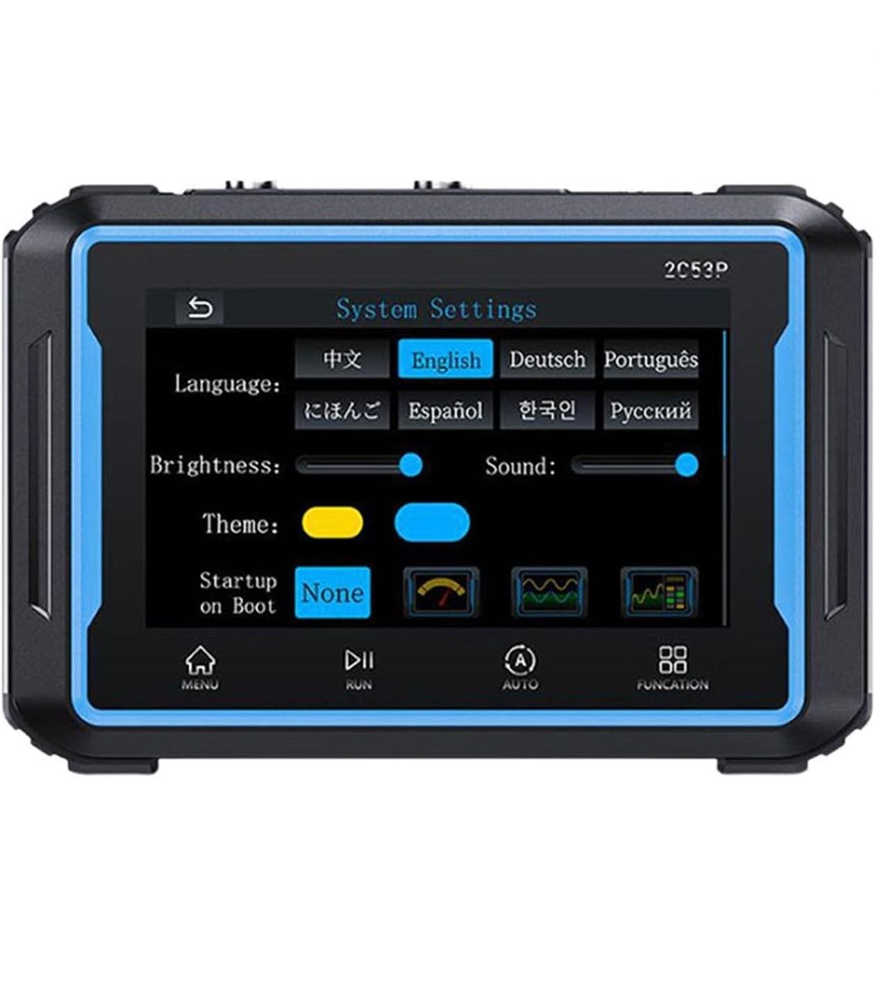 Осциллограф портативний FNIRSI 2C53P цифровий смуга пропускання 50 МГц 19999 Black (2C53P)