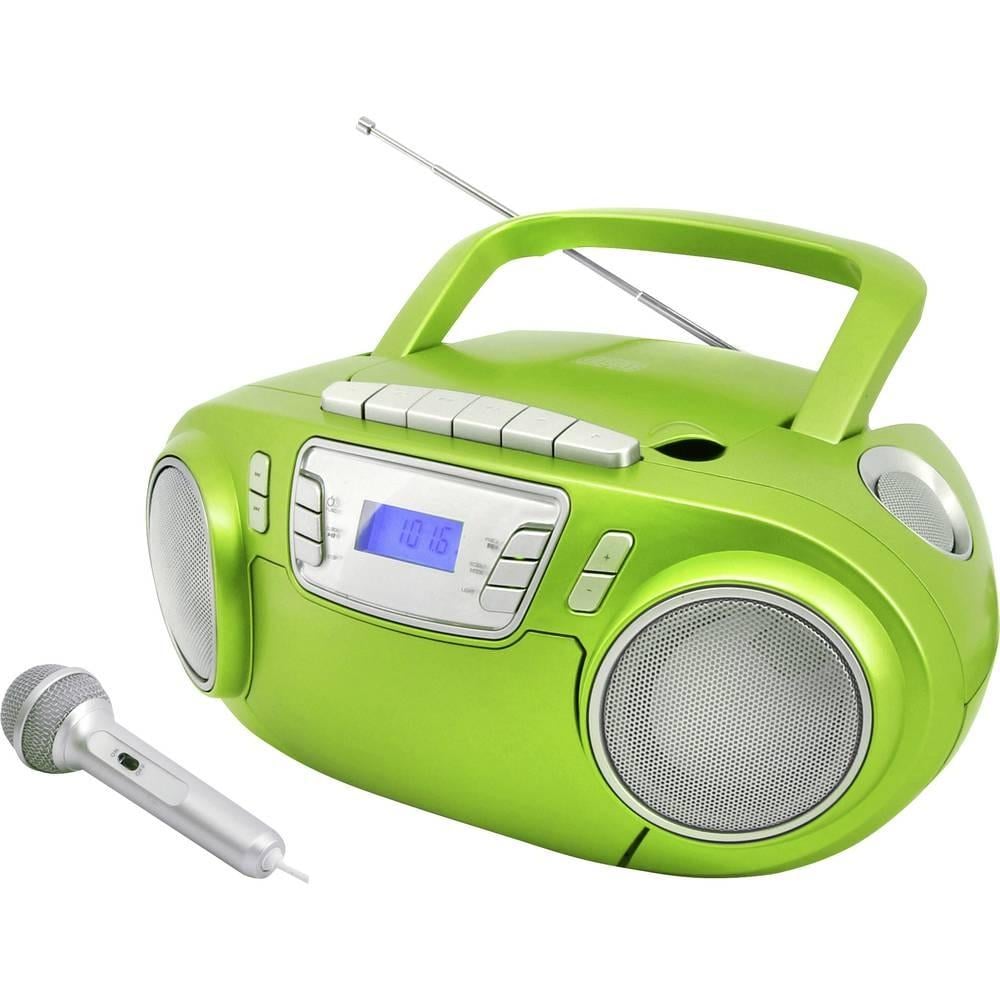 Радио CD-проигрыватель Soundmaster SCD5800GR с караоке-микрофоном - фото 1
