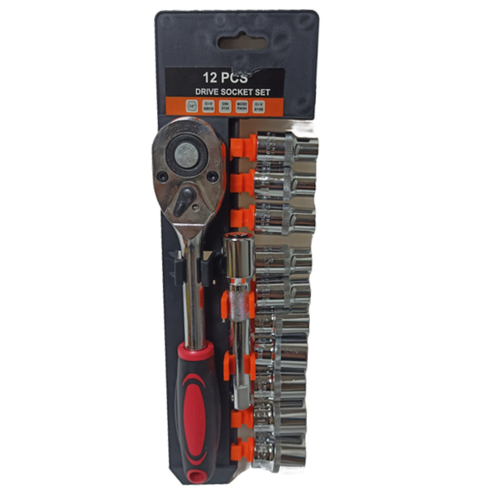 Набір інструментів для авто з тріскачкою 12 пр. (0012) Набір інструментів для авто з тріскачкою 12 пр. (0012)