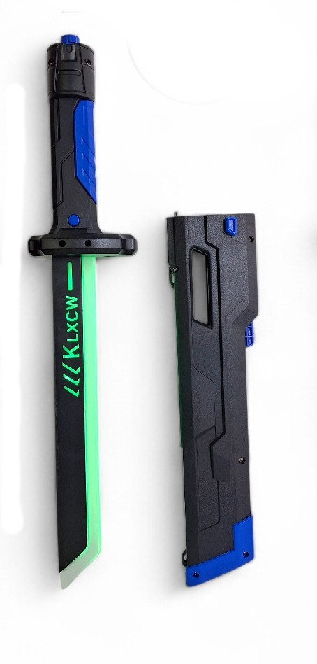 Игрушечный световой меч Джидая Sword Dazzling Light LED подсветка/искры/USB зарядка 44 см Синий (32144976)