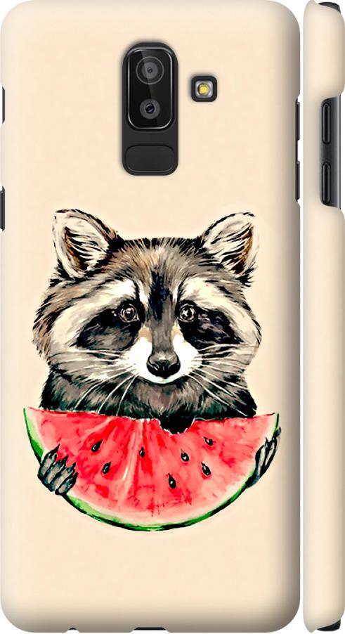 Чехол на Samsung Galaxy J8 2018 Енотик с арбузом (4605m-1511-42517) Чехол на Samsung Galaxy J8 2018 Енотик с арбузом (4605m-1511-42517)