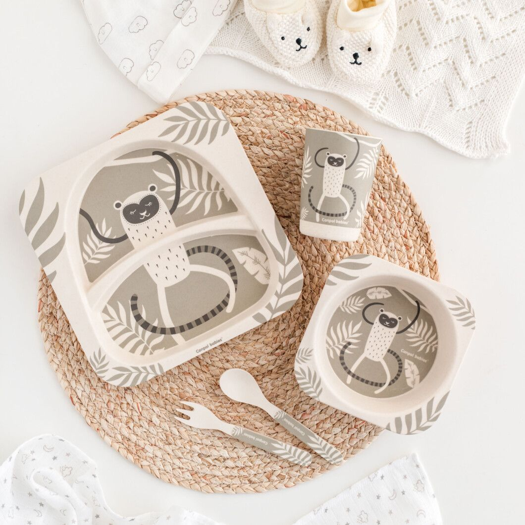 Набір посуду бамбуковий Canpol Babies LEMUR 5 ел. (2447934523) - фото 8 Набір посуду бамбуковий Canpol Babies LEMUR 5 ел. (2447934523) - фото 8