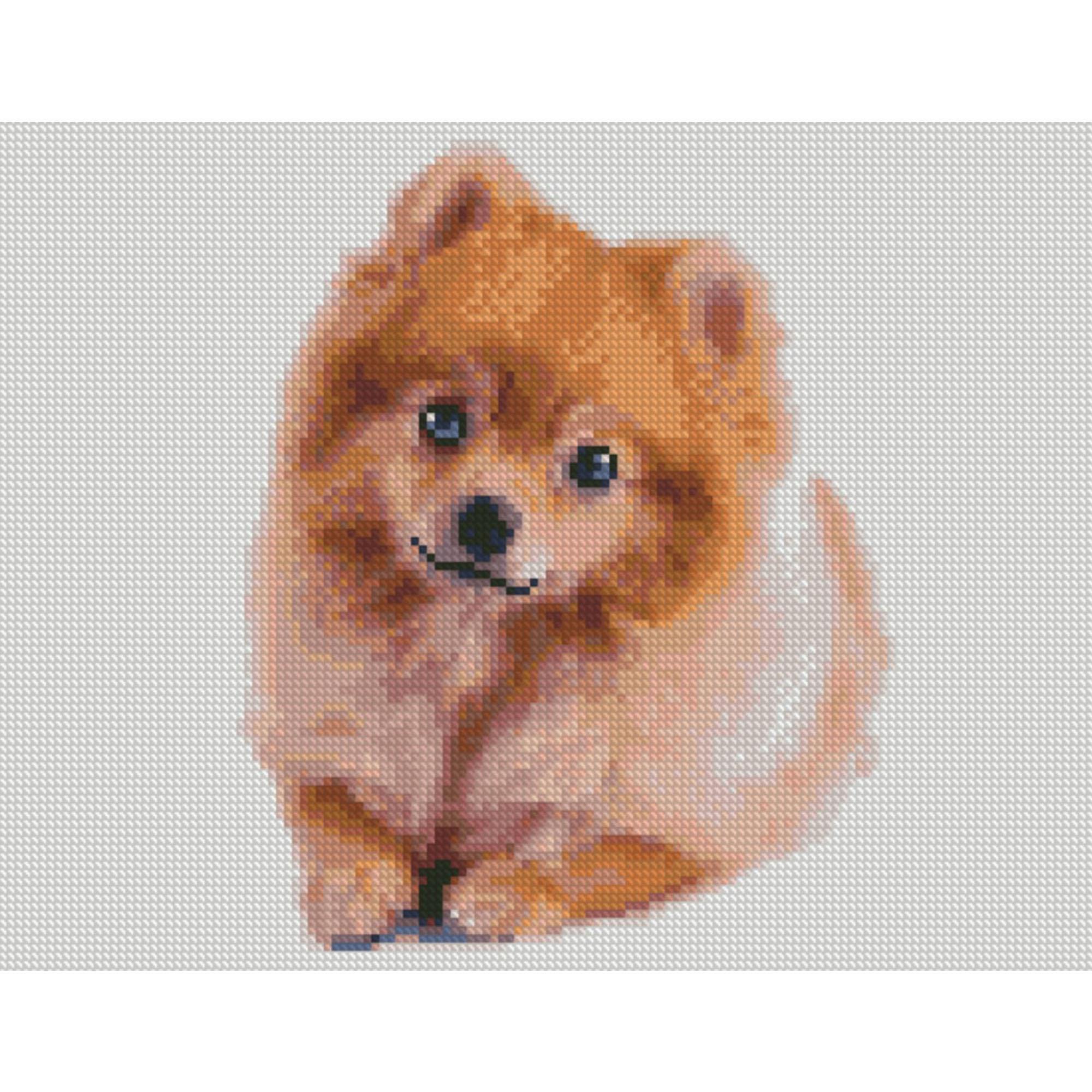 Алмазная мозаика Strateg Животные Маленький милый щенок 30х40 см на подрамнике (HX414-mt)