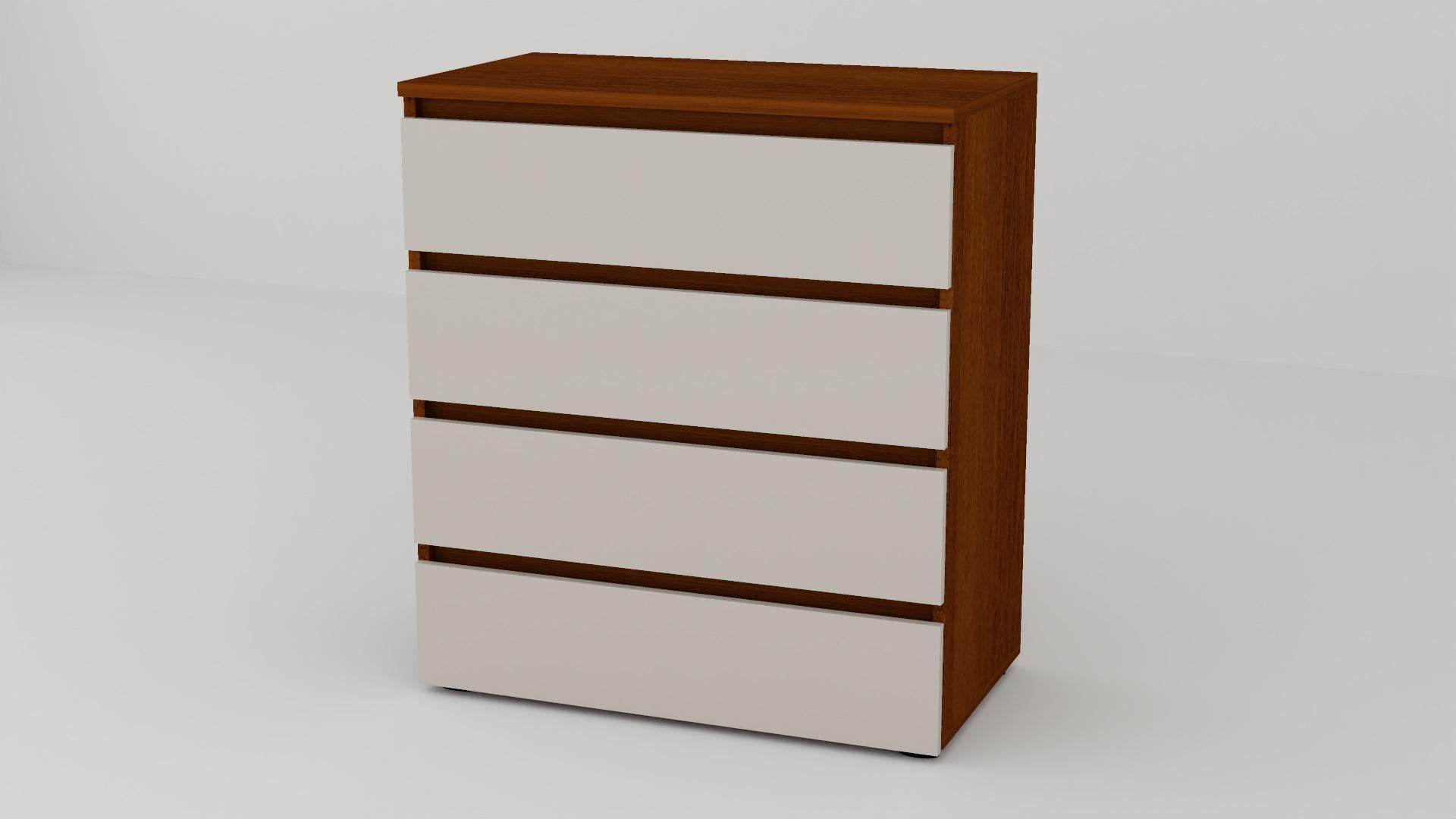 Комод Алекса СН-4/45 80х45х90 см Кашемир/Орех лесной