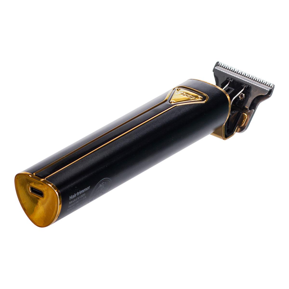Триммер для стрижки волос VGR V-009 аккумуляторный 4 насадки Черный (7353) - фото 8