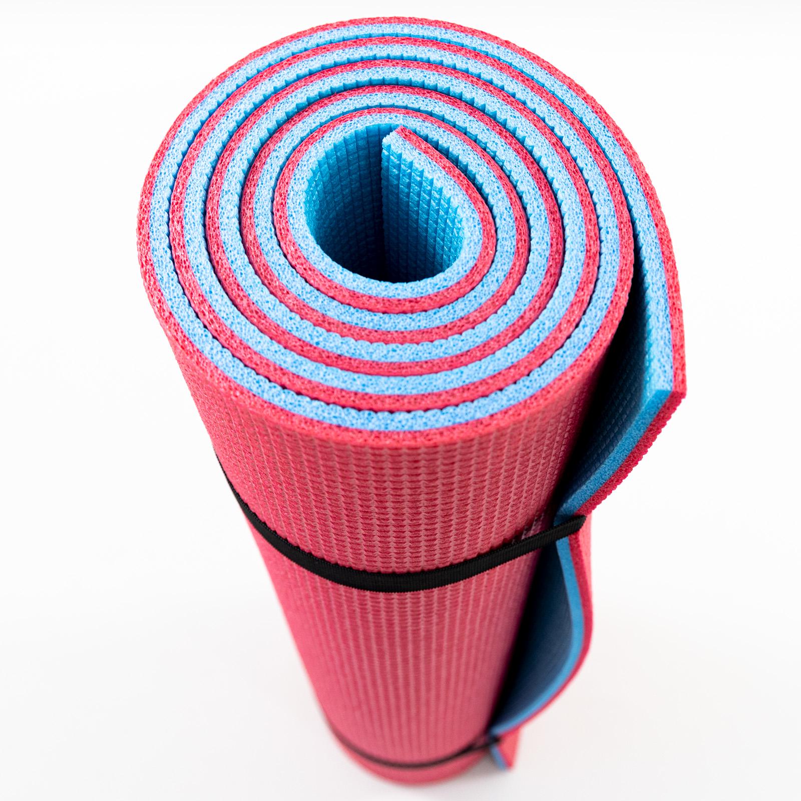 Килим для фітнесу та пілатесу OSPORT Спорт 10 мм Червоний/Блакитний (FI-0083-1) - фото 3 Килим для фітнесу та пілатесу OSPORT Спорт 10 мм Червоний/Блакитний (FI-0083-1) - фото 3