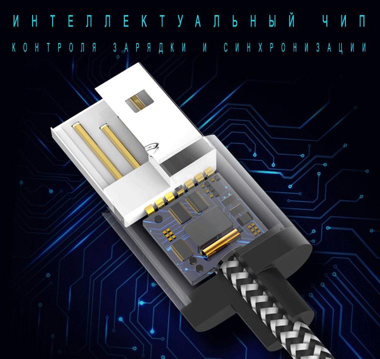 USB кабель Kaku KSC-107 USB-Type-C 1 м Blue (1251615940) - фото 2