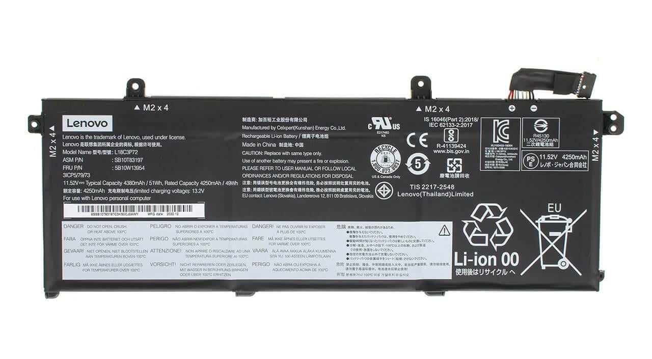 Аккумулятор для ноутбука Lenovo ThinkPad P14s