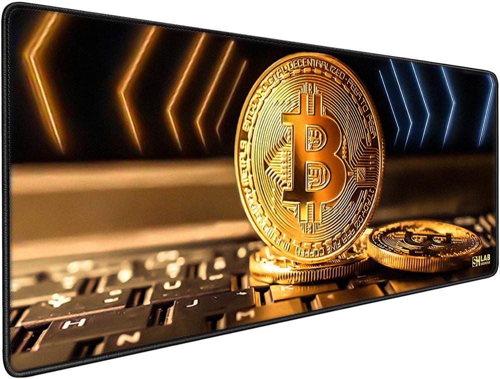 Коврик для мышки SHLab Golden Bitcoin SHM-213 70х30 см (35692)