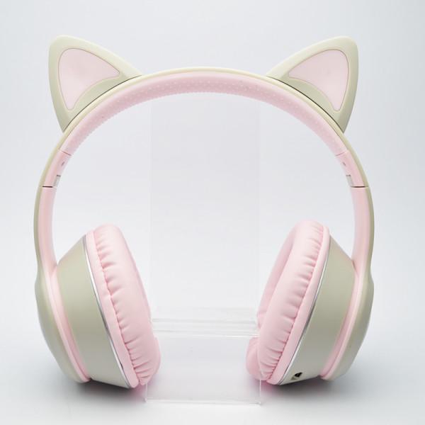 Навушники бездротові Bluetooth TUCCI K26 LED Котячі вушка Білий Навушники бездротові Bluetooth TUCCI K26 LED Котячі вушка Білий