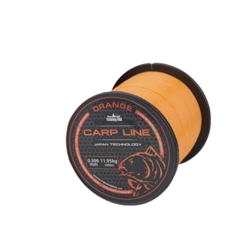 Леска Fishing ROI Orange Carp Line 0,331 мм 13,6 кг 1000 м Леска Fishing ROI Orange Carp Line 0,331 мм 13,6 кг 1000 м