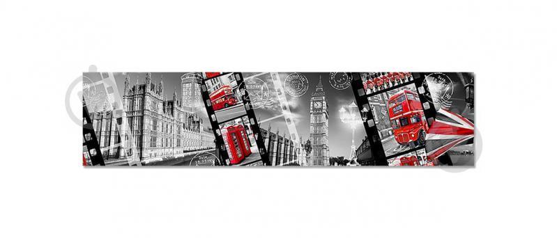 Наклейка виниловая кухонный фартук Zatarga  "Лондон Коллаж" 600х2500 мм (Z181333)