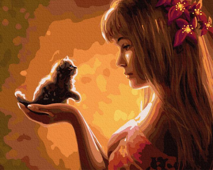 Картина по номерам Rainbow Art Нежное создание (GX35210-RA)
