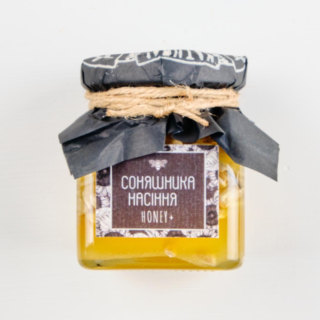 Мед натуральный с семечками подсолнечника 150 г Мед натуральный с семечками подсолнечника 150 г