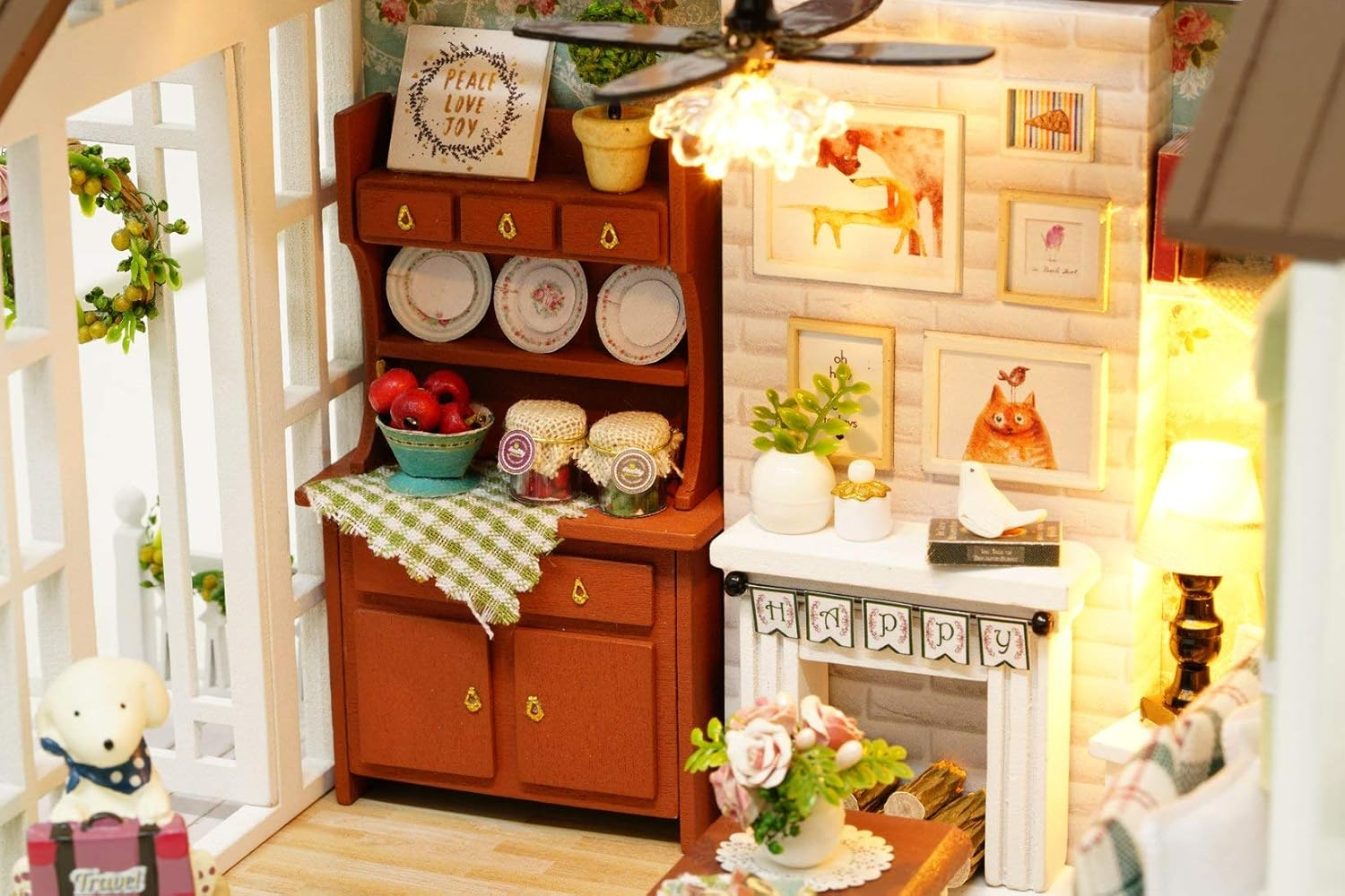 Конструктор дитячий DIY Cute Room 8008-D Вітальня з верандою та каміном (784780598) - фото 2 Конструктор дитячий DIY Cute Room 8008-D Вітальня з верандою та каміном (784780598) - фото 2